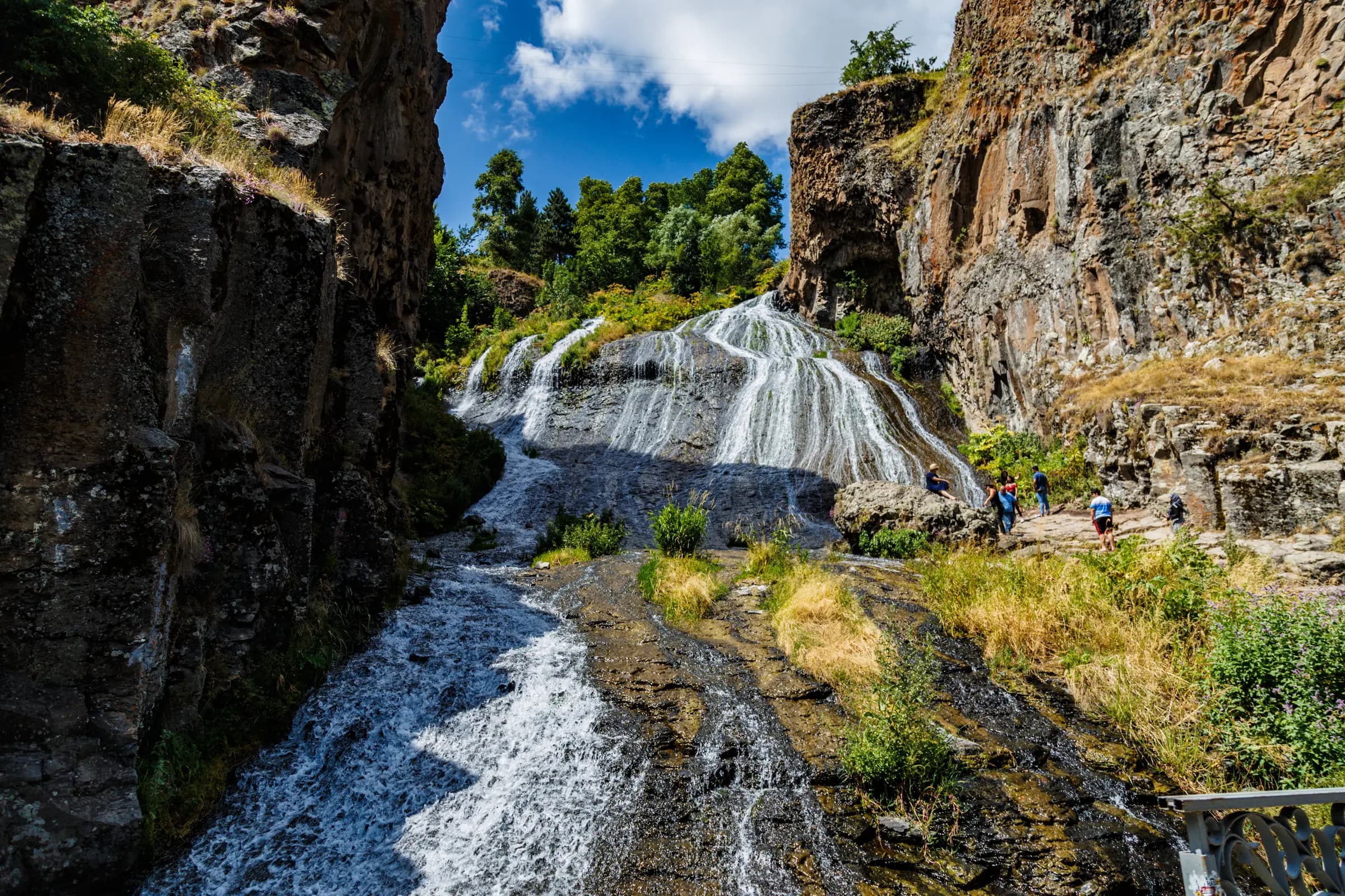 Jermuk Waterfall in the mountains